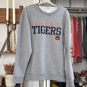 Champion Gray Auburn Tigers Crewneck Sweater